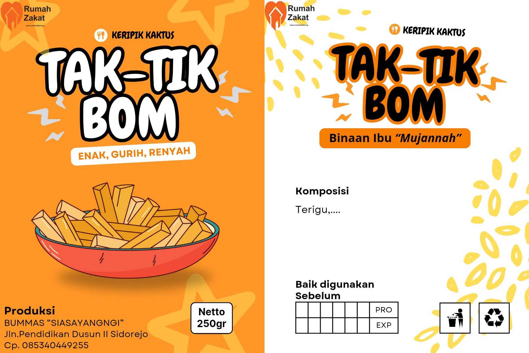 Keripik Kaktus Tepung